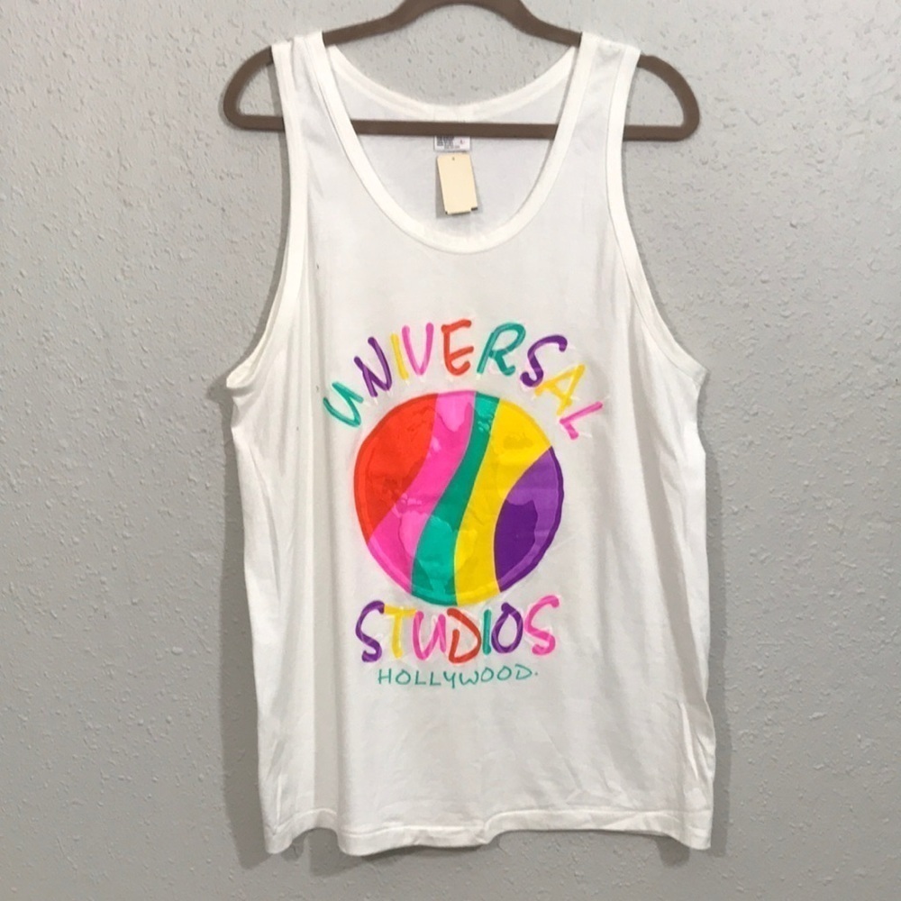Universal‎ Studios Hollywood NWT Vintage Bright Screen Print Tank Top